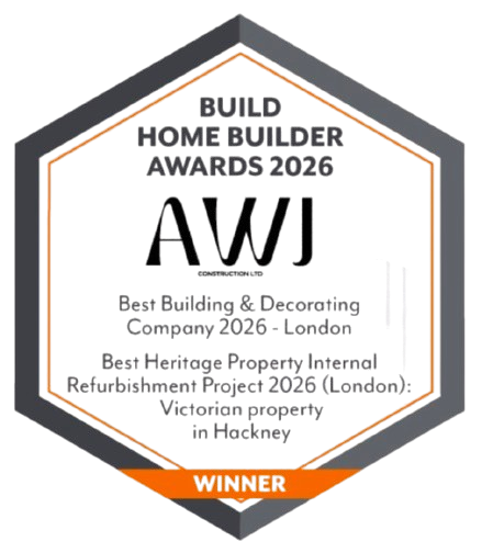 AWJ Construction award winning logo