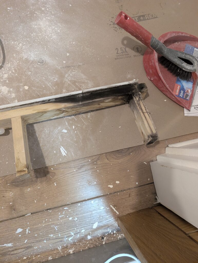 Renovation scene with dust - AWJ Construction