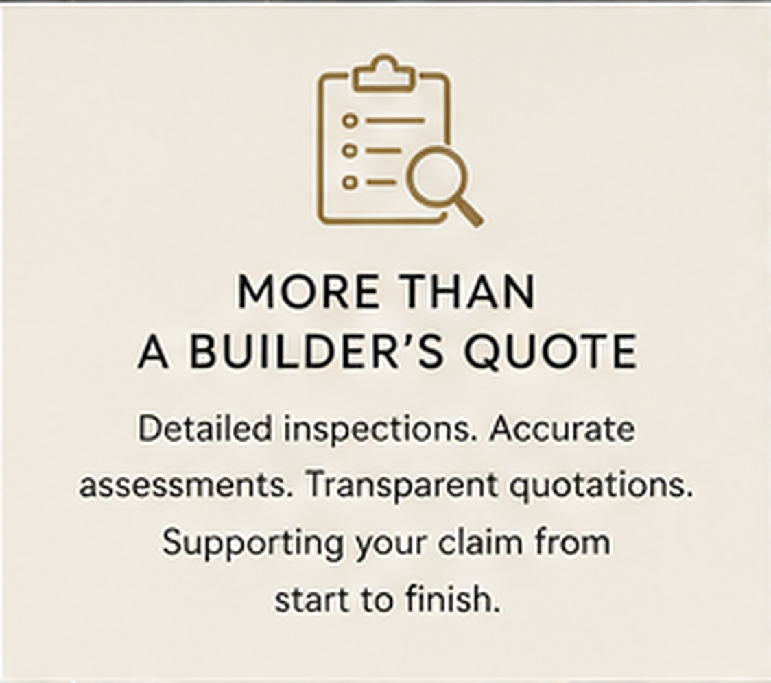 Builder quote services and inspection flyer | AWJ Construction